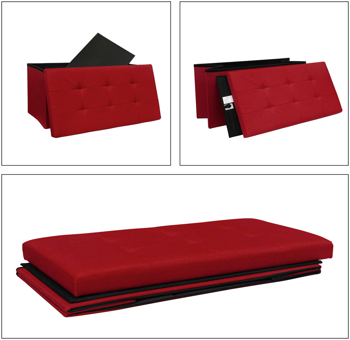 SITZBOX  - Rot, Basics, Kunststoff (76/38/38cm) - MID.YOU