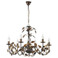 KRONLEUCHTER 4914 CAROLINA 70/70/110 cm   - Bronzefarben, Basics, Metall (70/70/110cm)