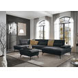 WOHNLANDSCHAFT in Webstoff Anthrazit  - Anthrazit/Schwarz, Design, Textil/Metall (208/354/157cm) - Dieter Knoll