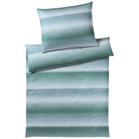 BETTWÄSCHE Vague Makosatin 200/200 cm  - Blau/Grün, Design, Textil (200/200cm) - Joop!