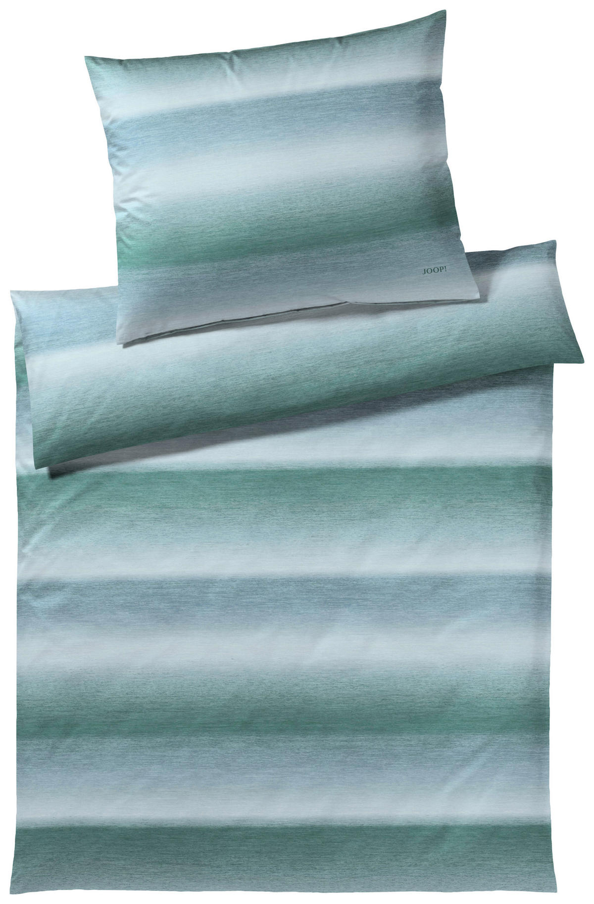 BETTWÄSCHE Vague Makosatin 200/200 cm  - Blau/Grün, Design, Textil (200/200cm) - Joop!
