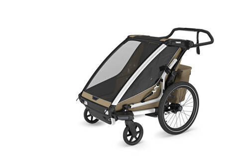 FAHRRADANHÄNGER   Chariot Cross2 dbl  - Hellbraun, Basics, Textil/Metall (88/34/73cm) - Thule