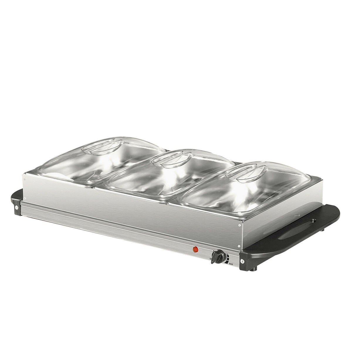 CHAFING-DISH  - Edelstahlfarben/Schwarz, Basics, Metall (64/14/36,4cm) - Silva Homeline