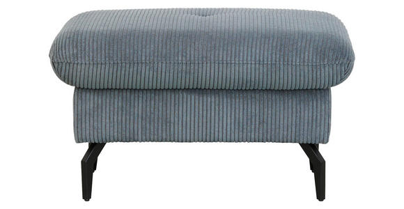 ECKSOFA in Velours, Cord Graphitfarben  - Schwarz/Graphitfarben, Design, Textil/Metall (302/180cm) - Venda