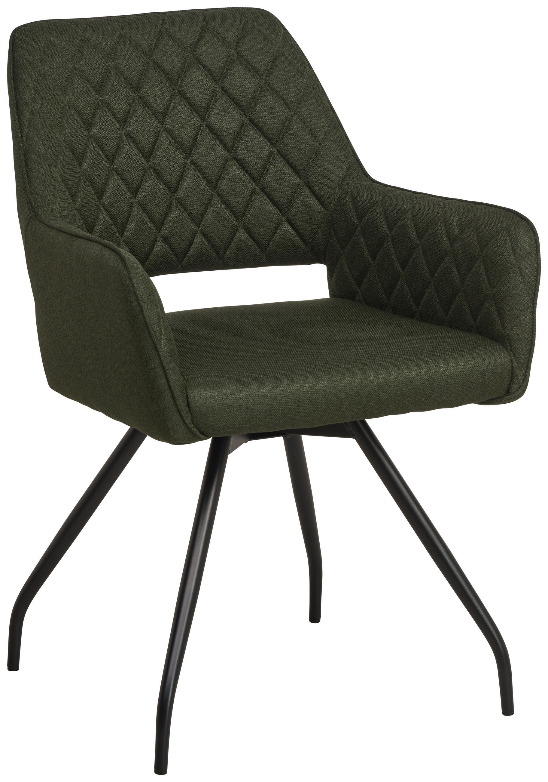 Armlehnstuhl Pam Grün, Sitzfl. 360° drehbar