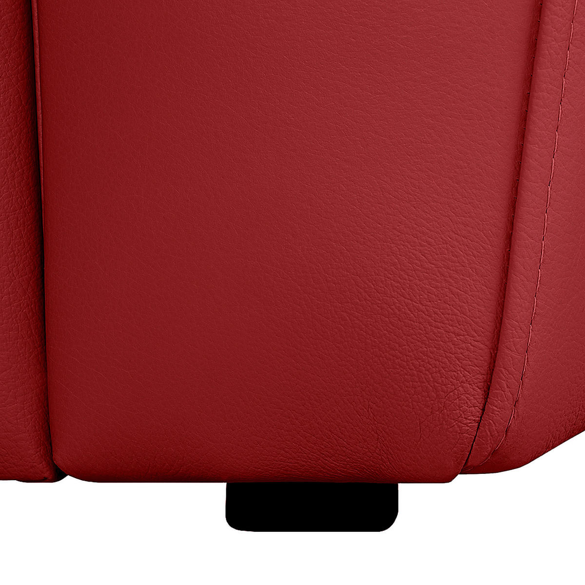 SESSEL in Echtleder Rot  - Rot/Schwarz, Design, Leder/Kunststoff (105/92/85cm) - Livetastic