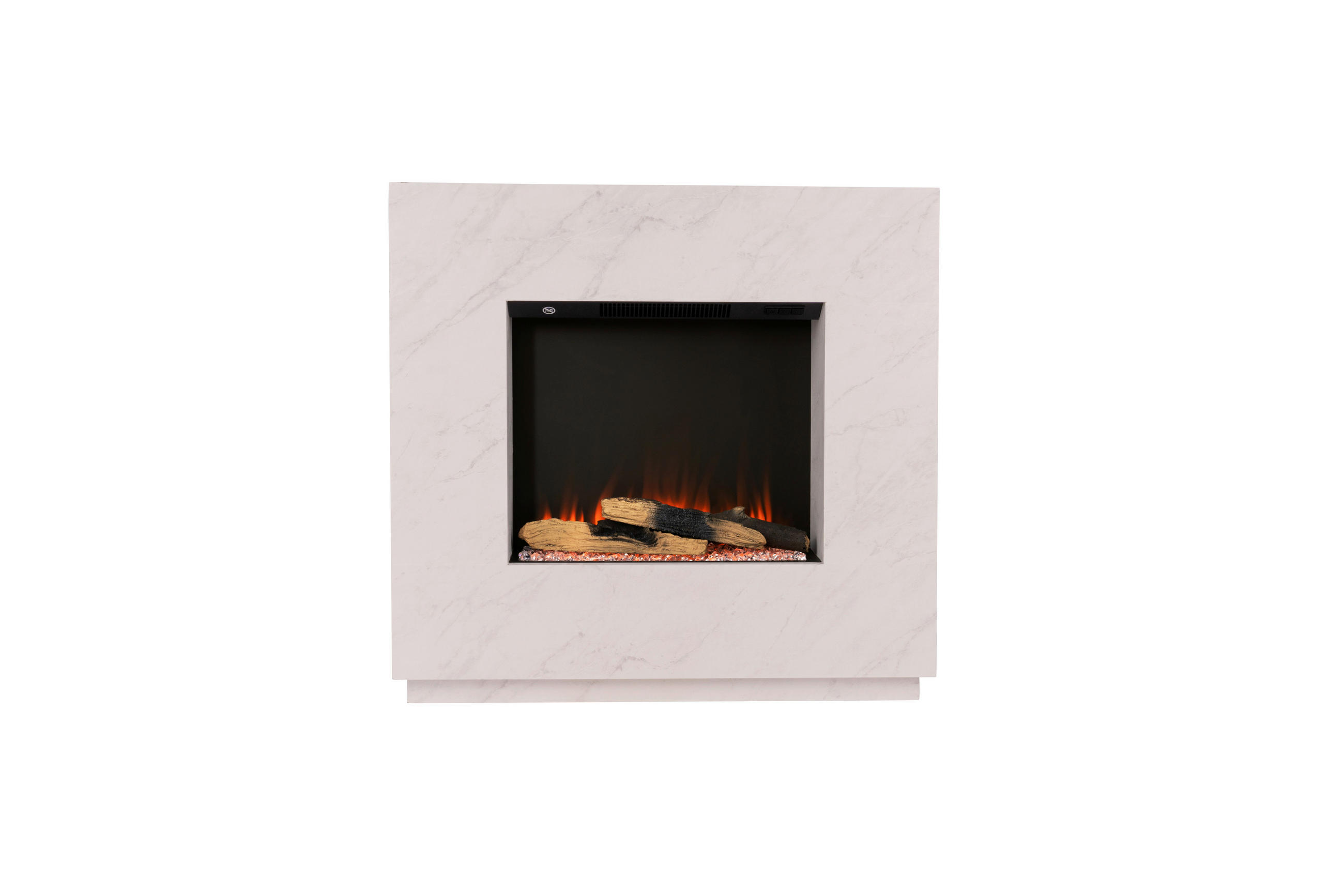 ELEKTROKAMIN - Weiß, Basics, Holzwerkstoff/Metall (80/76/26cm)