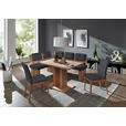 ECKBANK 125/165 cm  in Anthrazit, Eichefarben  - Eichefarben/Anthrazit, KONVENTIONELL, Holzwerkstoff/Textil (125/165cm) - Cantus