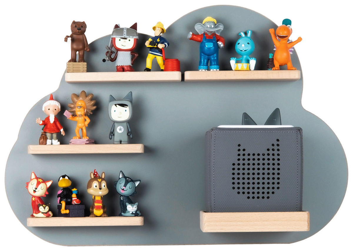 KINDERREGAL  - Grau, Modern, Holzwerkstoff (48/35/19cm) - MID.YOU