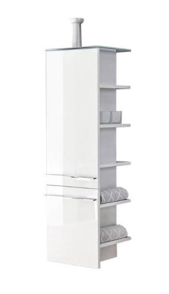 MIDISZEKRÉNY  - fehér, Design, faalapú anyag/Üveg (42cm) - Leonardo