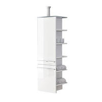 MIDISZEKRÉNY  - fehér, Design, faalapú anyag/Üveg (42cm) - Leonardo
