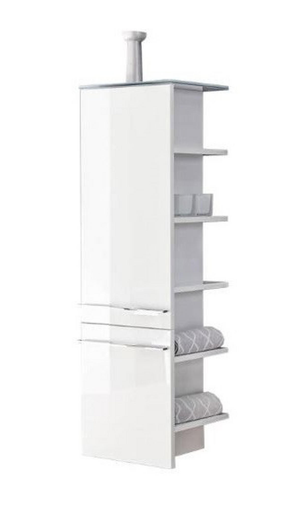 MIDISZEKRÉNY  - fehér, Design, faalapú anyag/Üveg (42cm) - Leonardo
