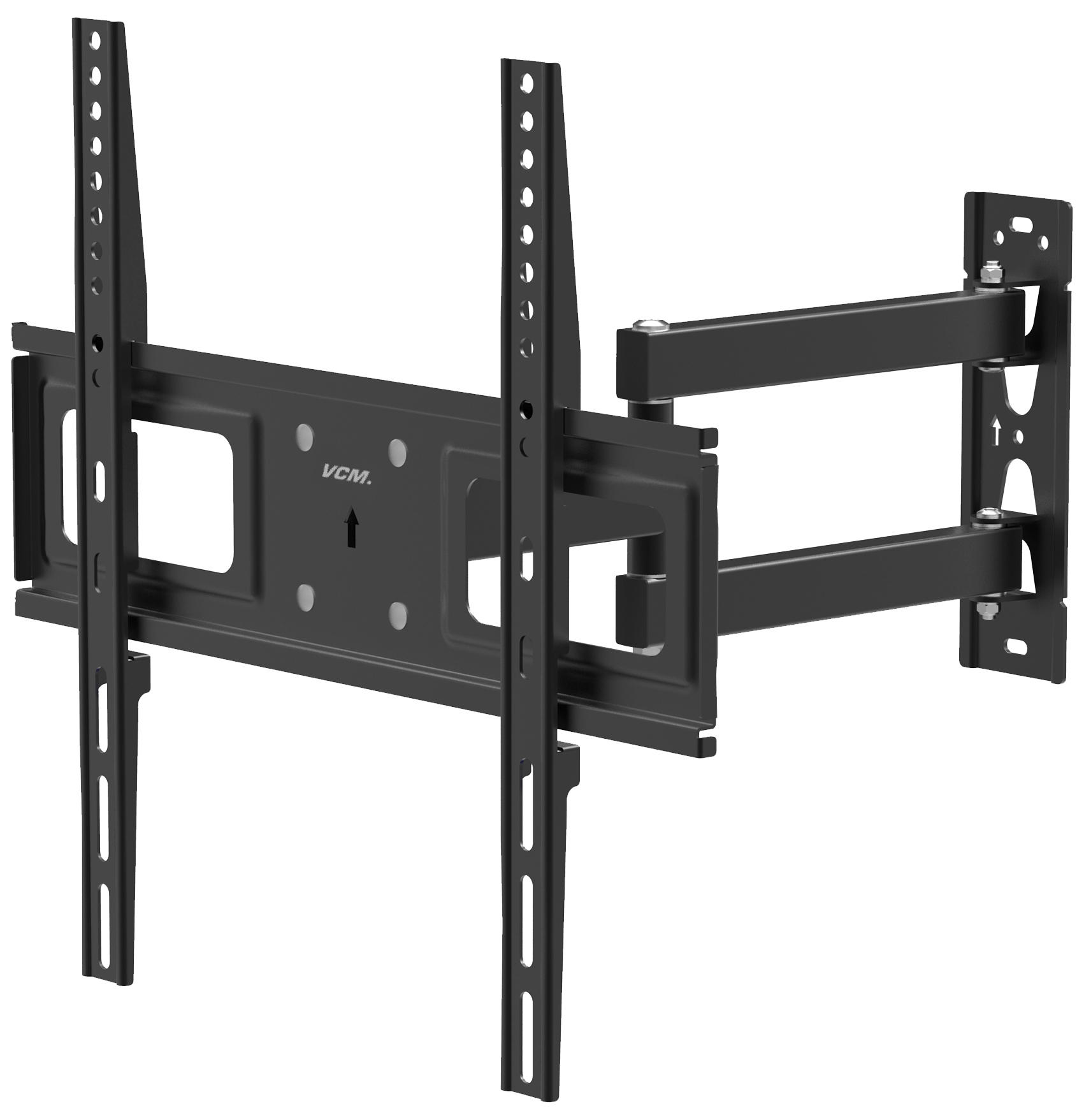 TV-WANDHALTER in Schwarz  - Schwarz, Basics, Metall (44/42/7,5cm) - MID.YOU