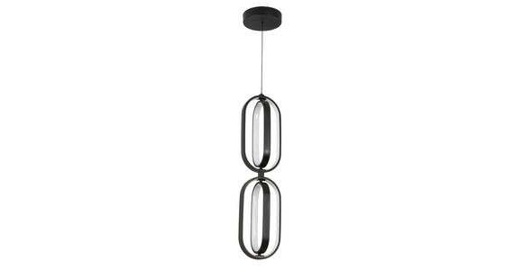 LED-HÄNGELEUCHTE 21/200 cm - Schwarz, Design, Kunststoff/Metall (21/200cm) - Novel