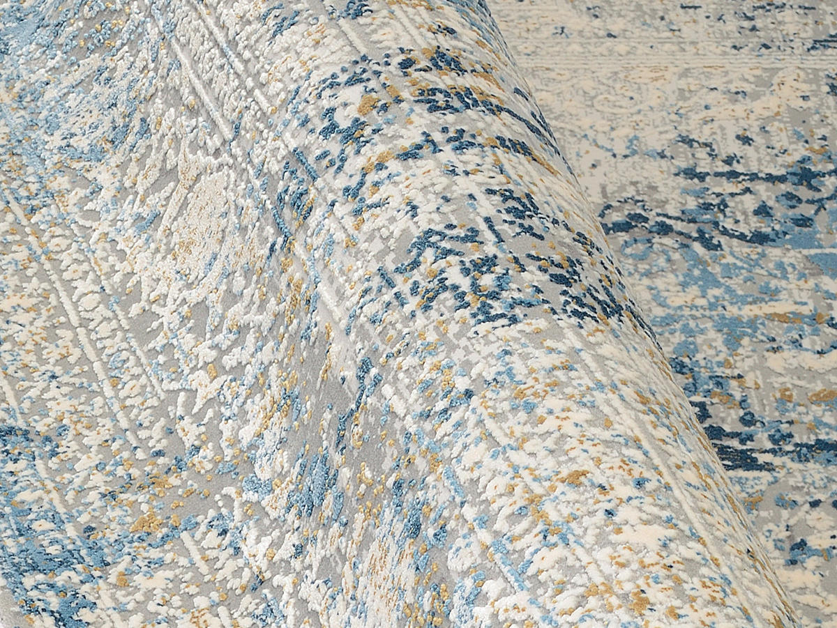 WEBTEPPICH 200/290 cm Avignon Blau, Grau  - Blau/Grau, Design, Textil (200/290cm) - Dieter Knoll