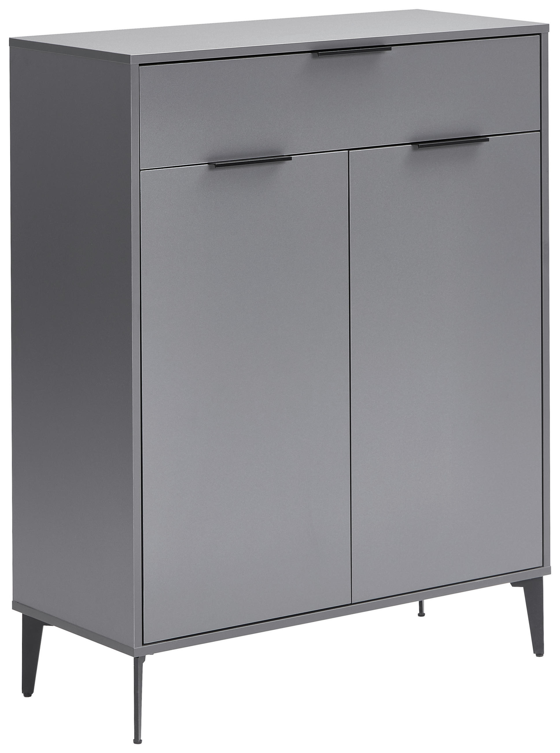 SCHUHSCHRANK - Anthrazit/Schwarz, MODERN, Holzwerkstoff/Kunststoff (92/117/40cm) - Hom`in