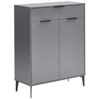 SCHUHSCHRANK - Anthrazit/Schwarz, MODERN, Holzwerkstoff/Kunststoff (92/117/40cm) - Hom`in