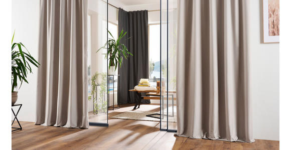 FERTIGVORHANG black-out (lichtundurchlässig) - Sandfarben, Basics, Textil (135/300cm) - Esposa