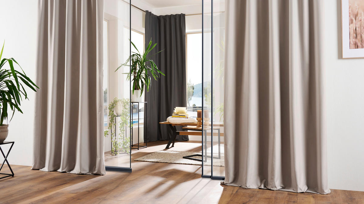 GARDINLÄNGD black-out (mörkläggande)  - sandfärgad, Basics, textil (135/300cm) - Esposa