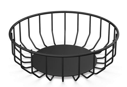 BROTKORB - Schwarz, KONVENTIONELL, Metall (23,5/7,6/23,5cm) - Zack