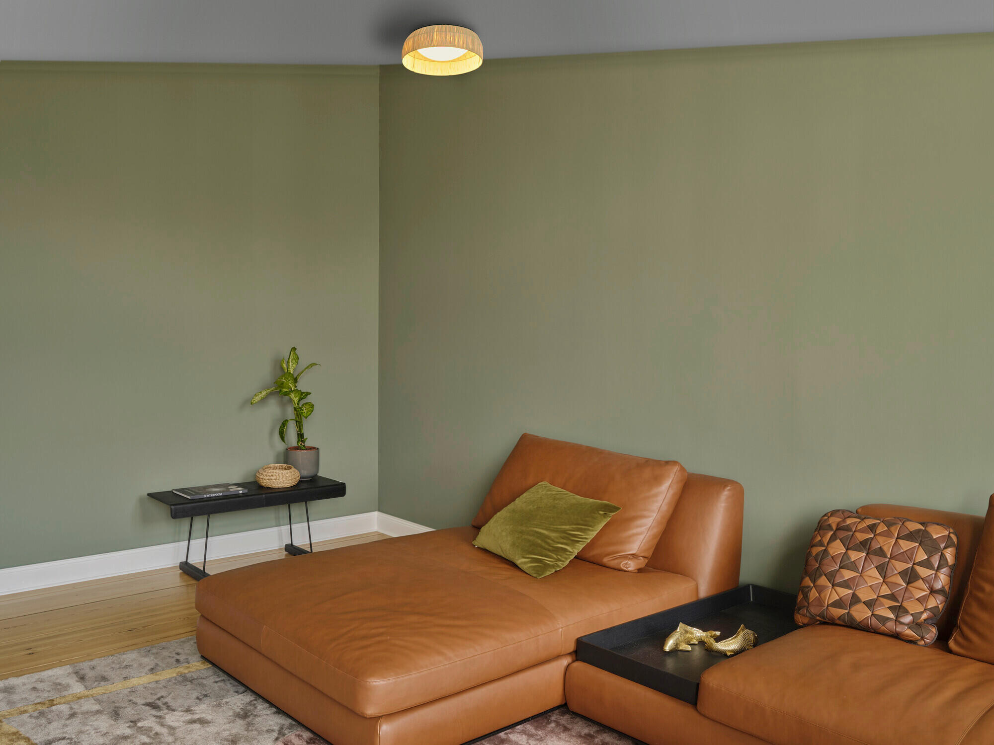 LED-DECKENLEUCHTE 30/10 cm   - Hellbraun, Natur, Naturmaterialien/Metall (30/10cm) - Osram