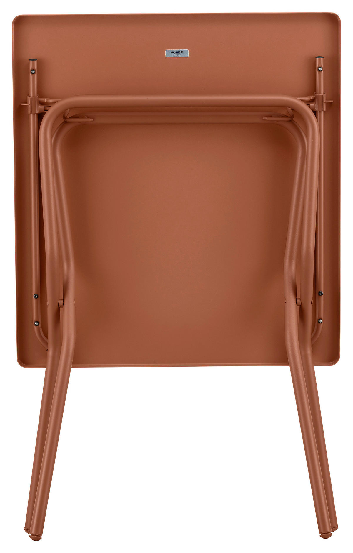 GARTENKLAPPTISCH 70/64/73 cm Metall rechteckig  - Rot, Basics, Metall (70/64/73cm) - Lafuma Mobilier