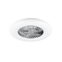 DECKENVENTILATOR  58/19 cm    - Chromfarben/Weiss, Konventionell, Kunststoff (58/19cm)