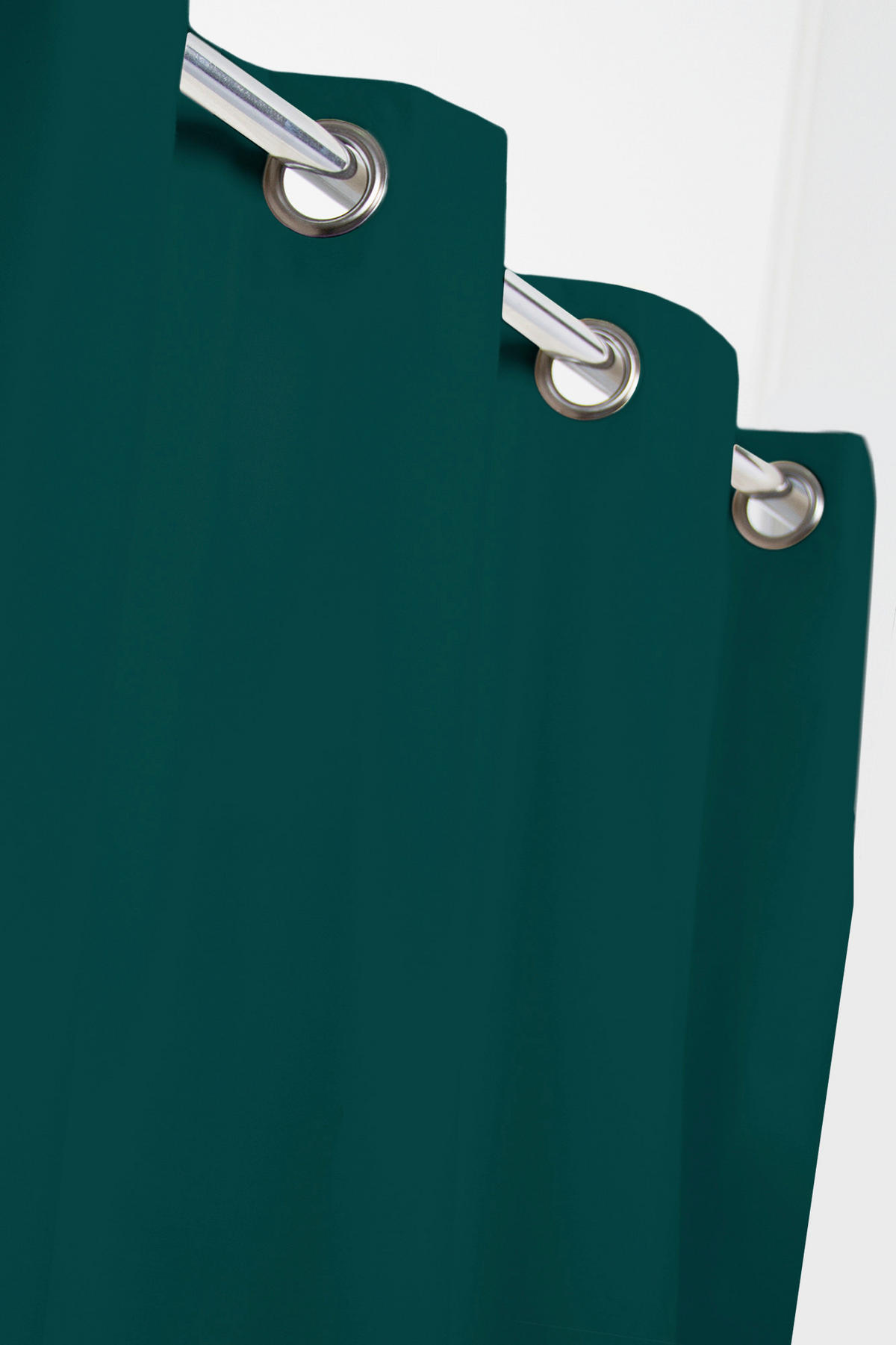VERDUNKELUNGSVORHANG - Grün, Basics, Textil (135/250cm)