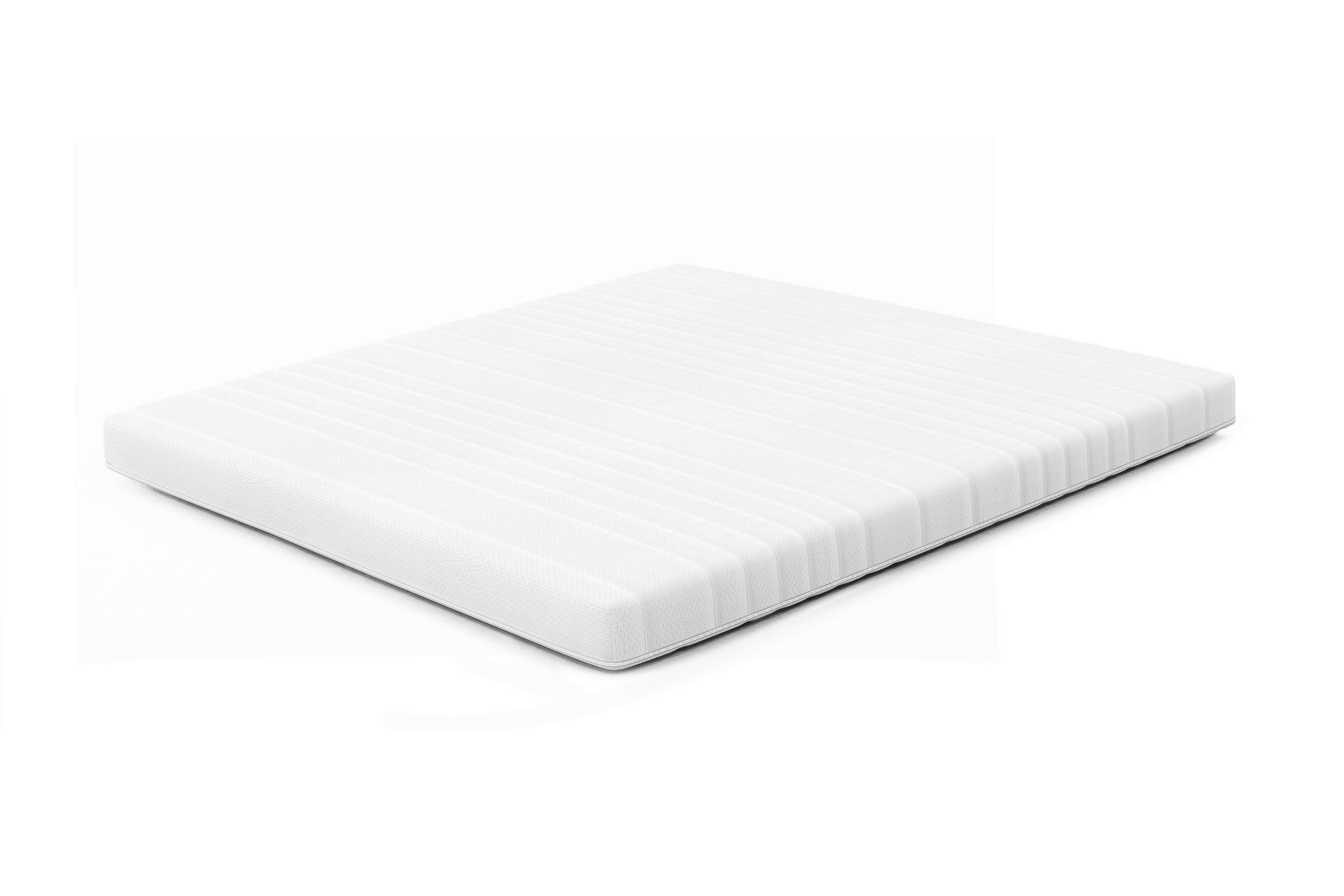 KOMFORTSCHAUMMATRATZE PINO, 140/200 cm, Höhe ca.: 10 cm, H2 = mittel,  - Weiß, Basics, Textil (140/200cm) - MID.YOU