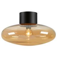 DECKENLEUCHTE Modern 28,5/17 cm  - Bernsteinfarben, Basics, Glas/Metall (28,5/17cm) - Markslöjd
