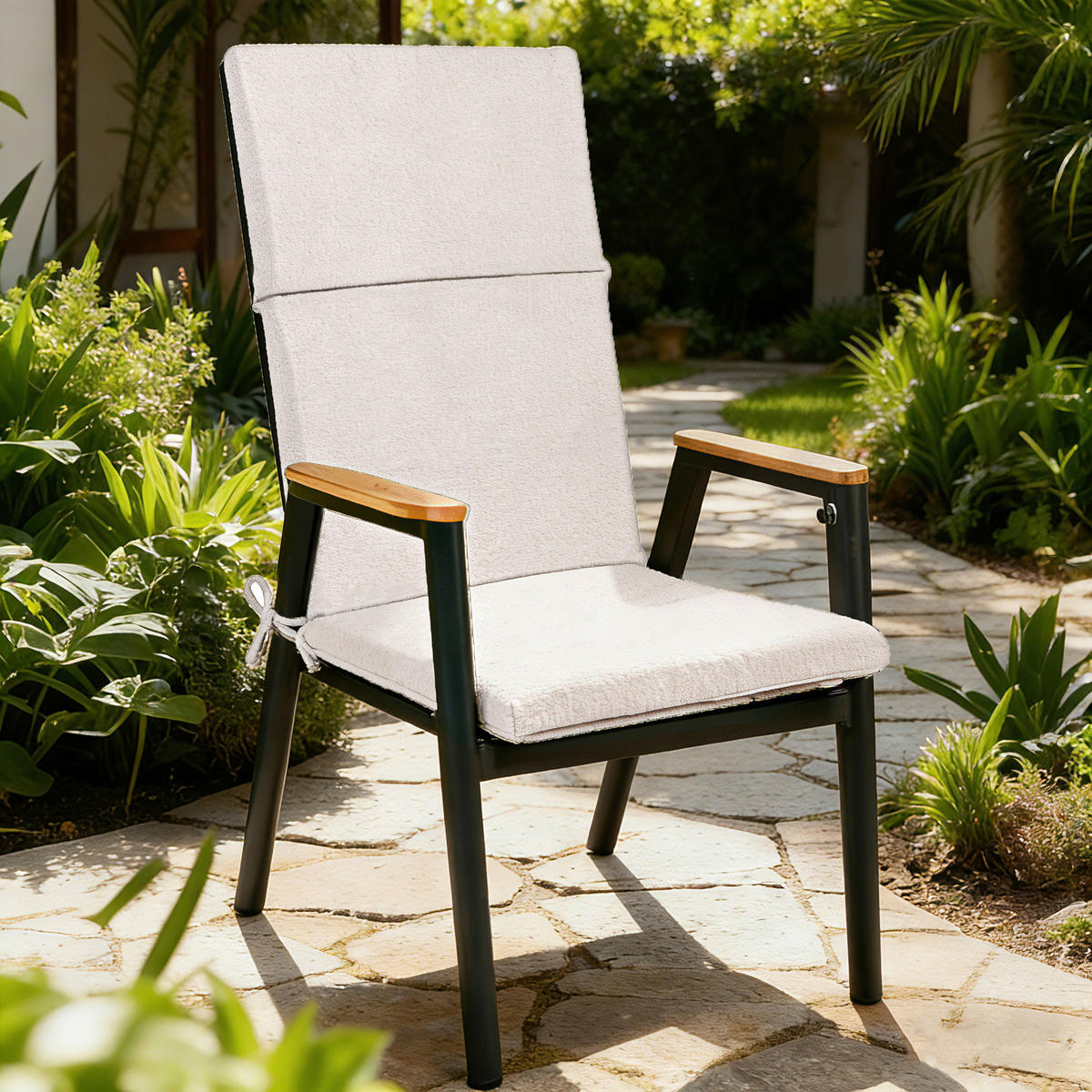 GARTENSITZKISSEN Beige Uni  - Beige, Konventionell, Textil (50/72/48cm) - Dieter Knoll