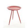 BEISTELLTISCH 47/47/38 cm Rot rund  - Rot, Trend, Metall (47/47/38cm)