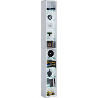 REGAL  21/152/20 cm Weiss  - Weiss, Basics, Glas/Holzwerkstoff (21/152/20cm) - MID.YOU