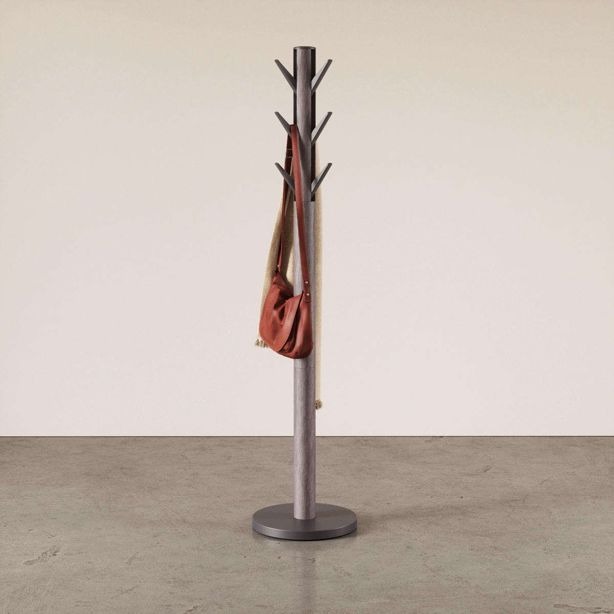 KLEIDERSTÄNDER in Grau 40/168/40 cm   - Grau, Basics, Holz (40/168/40cm) - Umbra