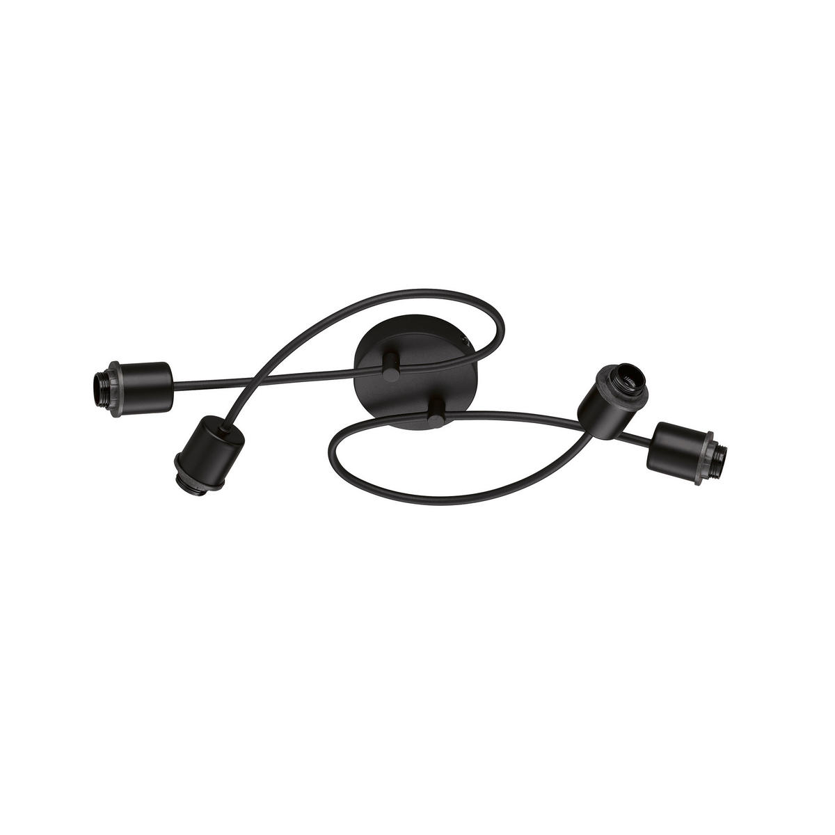 TAKLAMPA Modular XS 62/20 cm  - svart, Basics, metall (62/20cm) - Fischer & Honsel