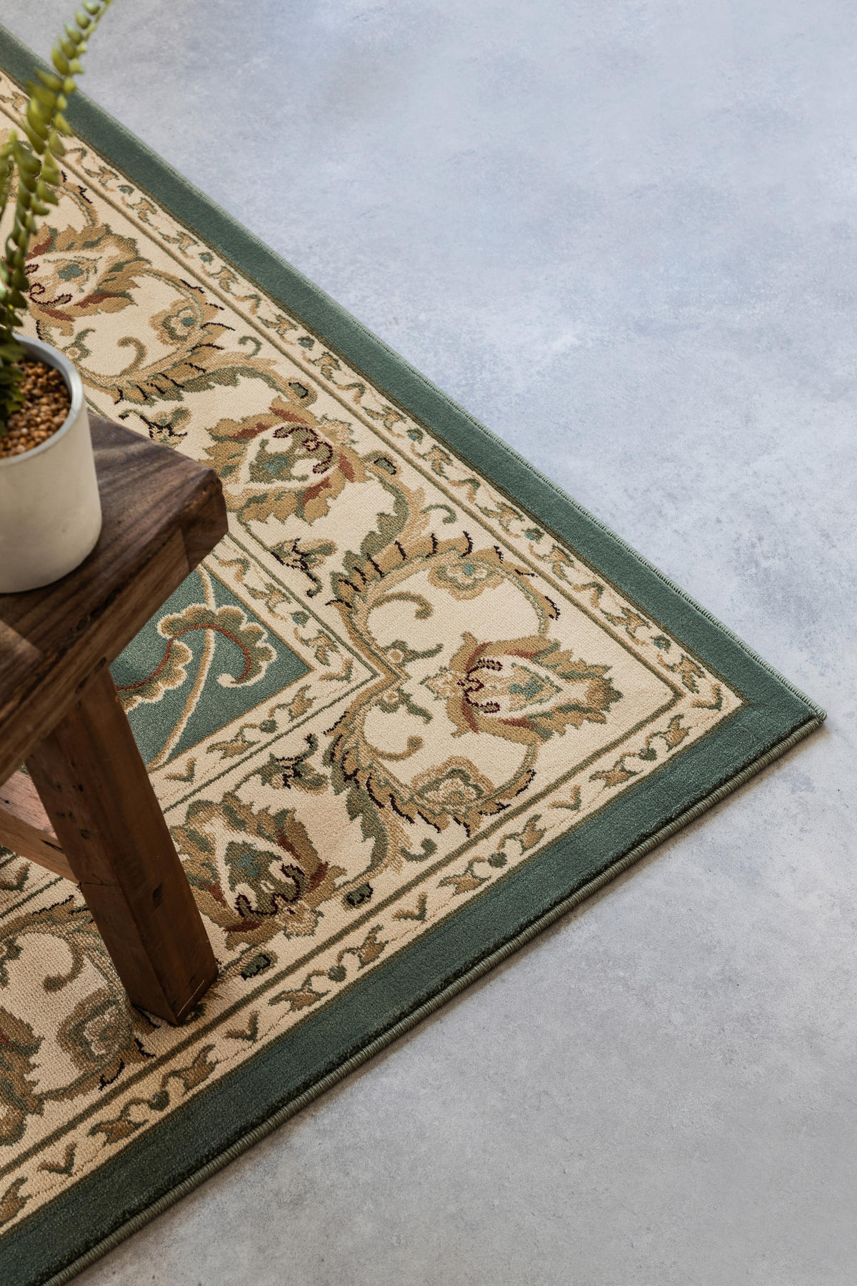 VINTAGE-TEPPICH 80/120 cm Herat Mintgrün, Creme  - Creme/Mintgrün, Basics, Kunststoff/Textil (80/120cm) - Hanse Home