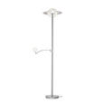 LED-DECKENFLUTER 40/180 cm    - Weiß/Nickelfarben, KONVENTIONELL, Kunststoff/Metall (40/180cm) - Dieter Knoll