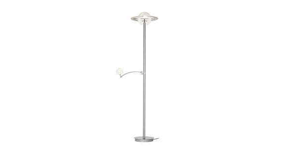 LED-DECKENFLUTER 40/180 cm    - Weiß/Nickelfarben, KONVENTIONELL, Kunststoff/Metall (40/180cm) - Dieter Knoll