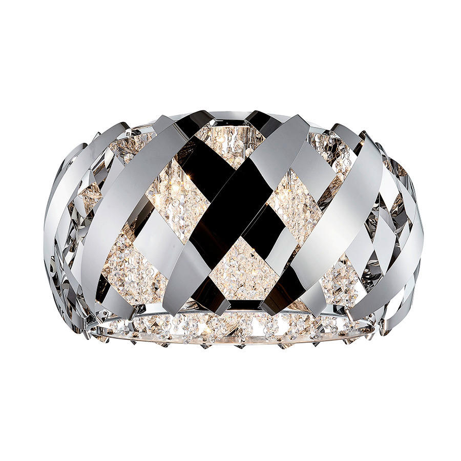 MENNYEZETI LÁMPA - nemesacélszínű, Basics, fém (55cm)