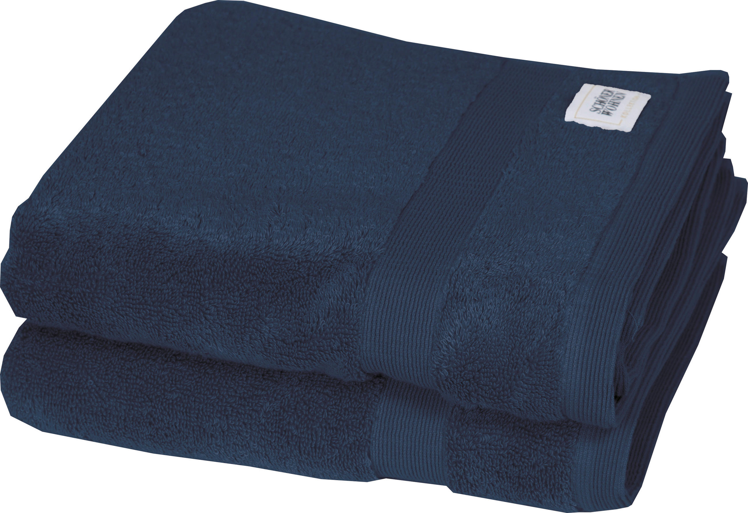 HANDTUCH SW-Cuddly Dunkelblau 2-teilig  - Dunkelblau, Basics, Textil (50/100cm) - Schöner Wohnen