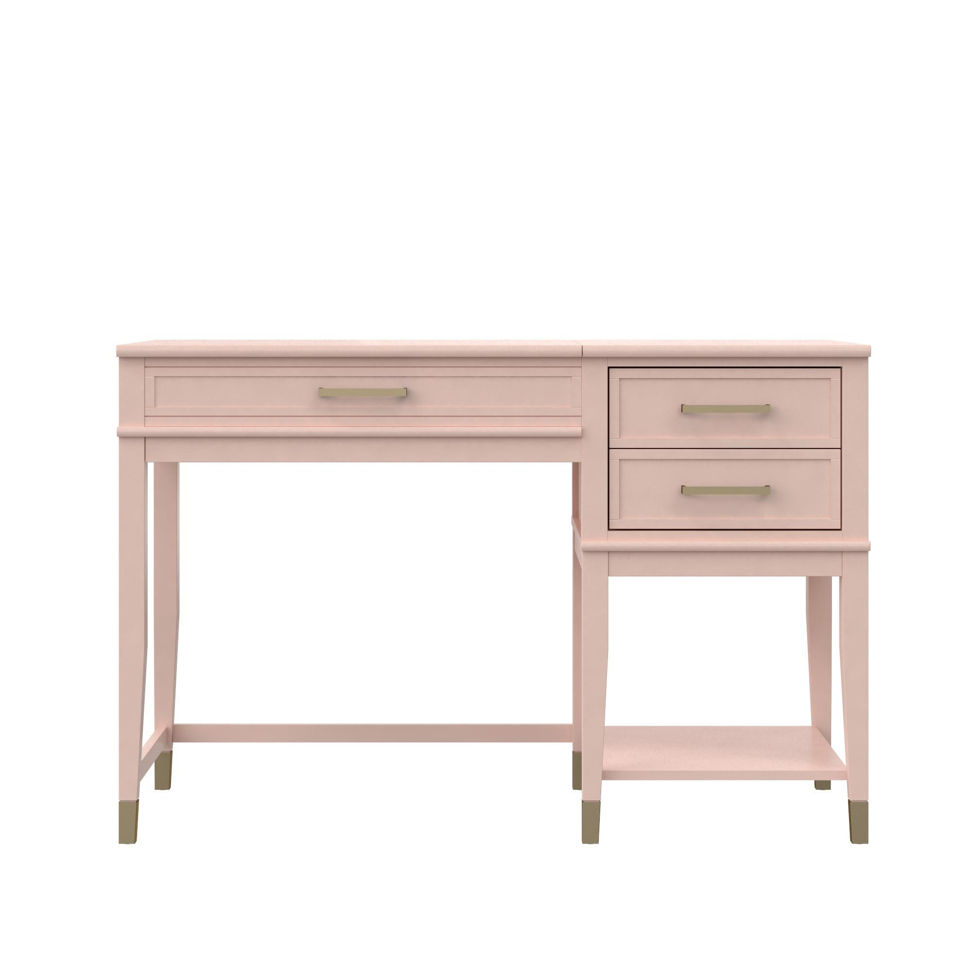 SCHREIBTISCH 115/77/49 cm  in Rosa  - Goldfarben/Rosa, Design, Holzwerkstoff/Metall (115/77/49cm) - MID.YOU
