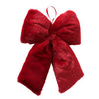 DEKOHÄNGER  - Dunkelrot, Basics, Textil (40/33/7cm)