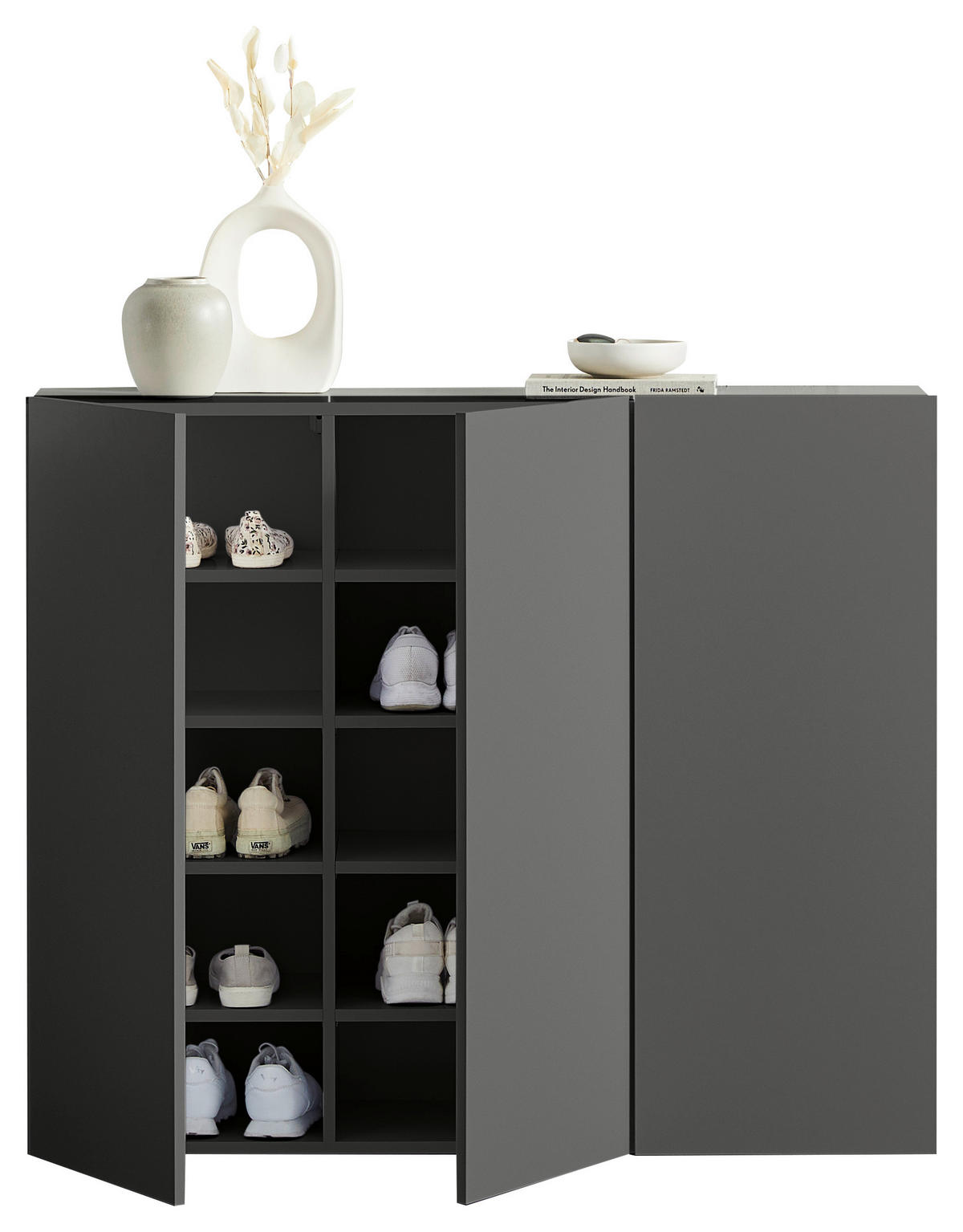 HÄNGESCHUHSCHRANK Anthrazit  - Anthrazit, Design, Holzwerkstoff (120/100/34cm) - Hom`in