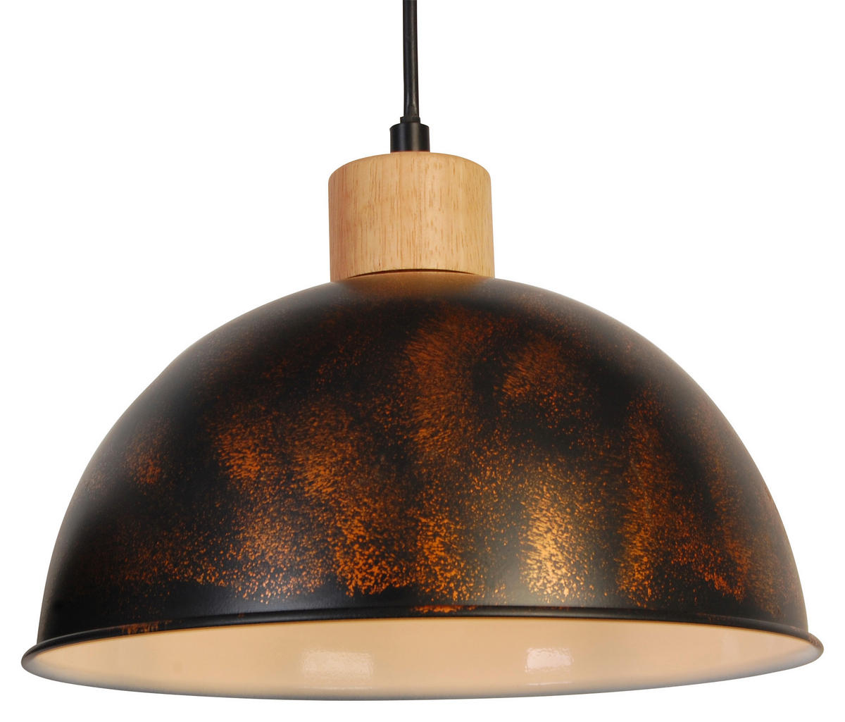 HÄNGELEUCHTE 107,5/26/180 cm    - Schwarz/Naturfarben, Trend, Holz/Metall (107,5/26/180cm) - Novel