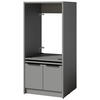WASCHMASCHINENSCHRANK 70/150/68 cm  in Grau  - Schwarz/Grau, Basics, Holzwerkstoff/Kunststoff (70/150/68cm) - MID.YOU
