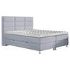 BOXBETT 140/200 cm  in Hellgrau  - Chromfarben/Hellgrau, KONVENTIONELL, Textil/Metall (140/200cm) - Carryhome