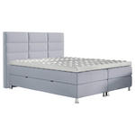 BOXBETT 140/200 cm  in Hellgrau  - Chromfarben/Hellgrau, KONVENTIONELL, Textil/Metall (140/200cm) - Carryhome