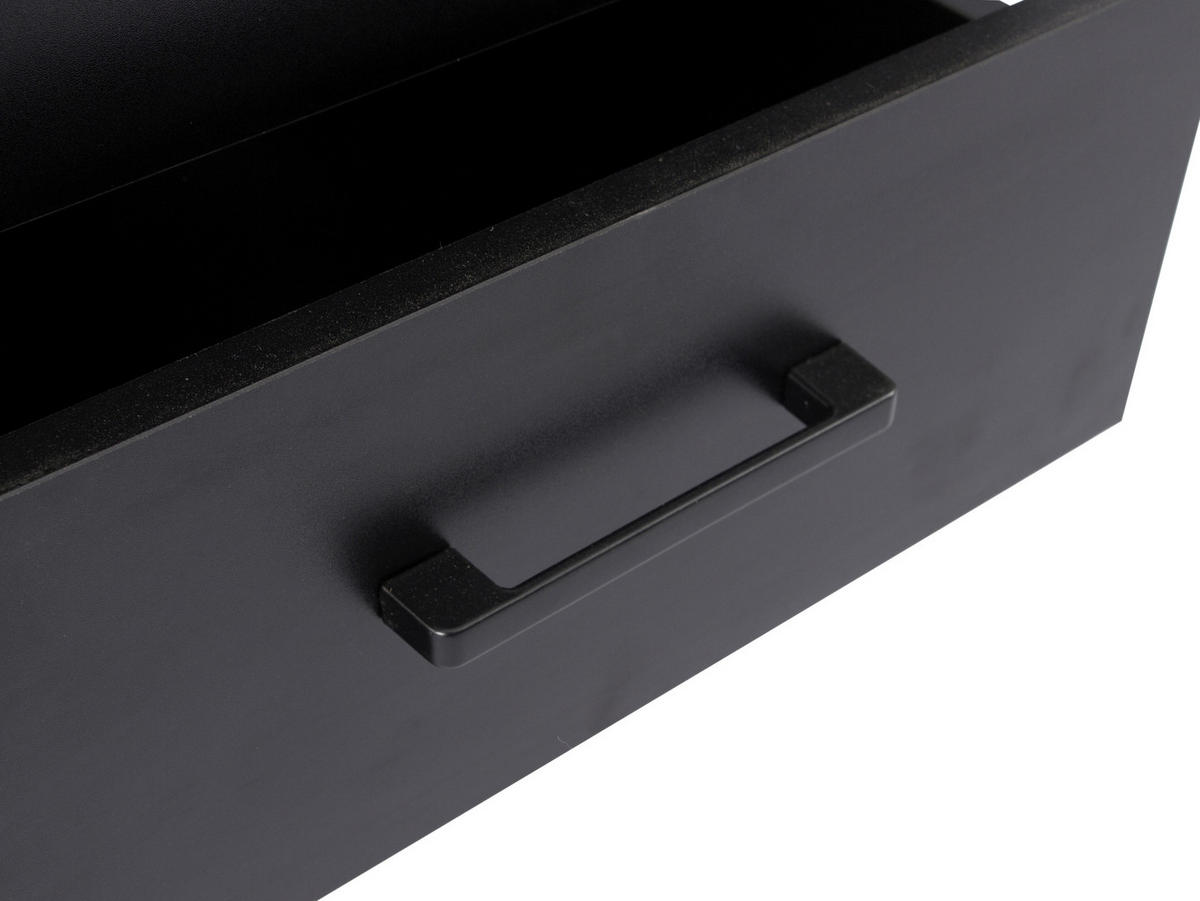 ROLLCONTAINER 43/56/60 cm  - Schwarz, MODERN, Holzwerkstoff/Kunststoff (43/56/60cm) - Livetastic