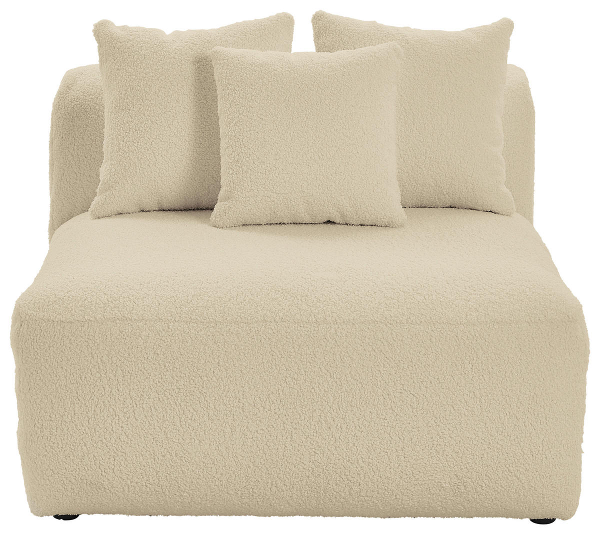 SOFFMODUL i flatväv, teddy tyg beige  - beige, Trend, textil (100/70/122cm) - Livetastic