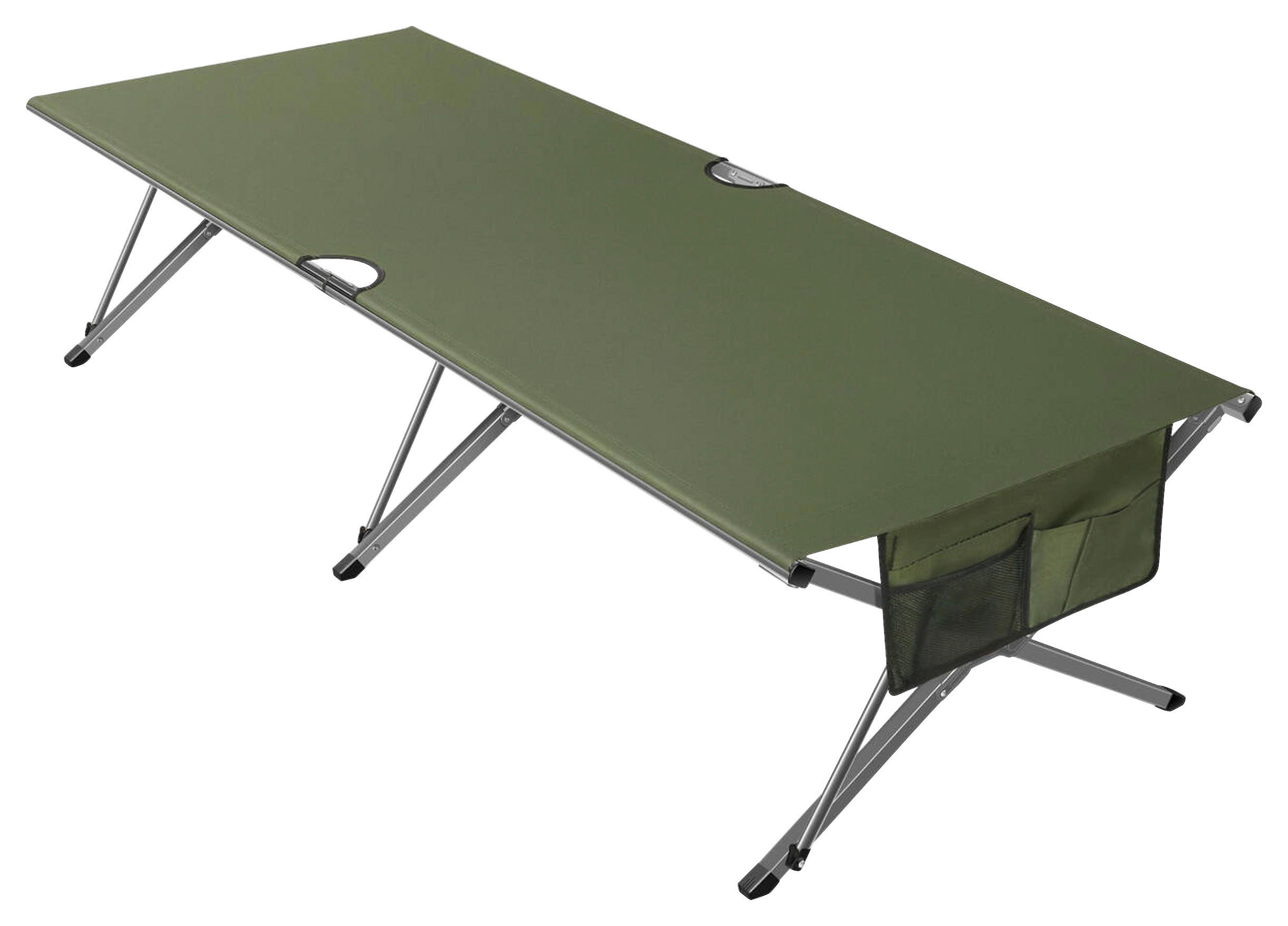 CAMPINGBETT 210/80/80 cm  - Grün, Basics, Textil/Metall (210/80/80cm) - Modante